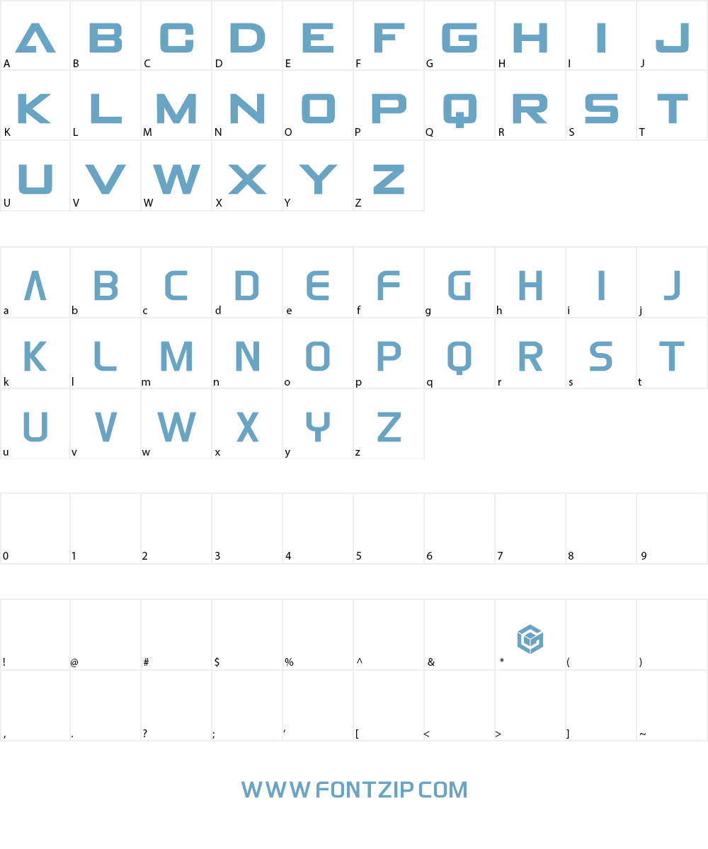 Cubic Game Font Character